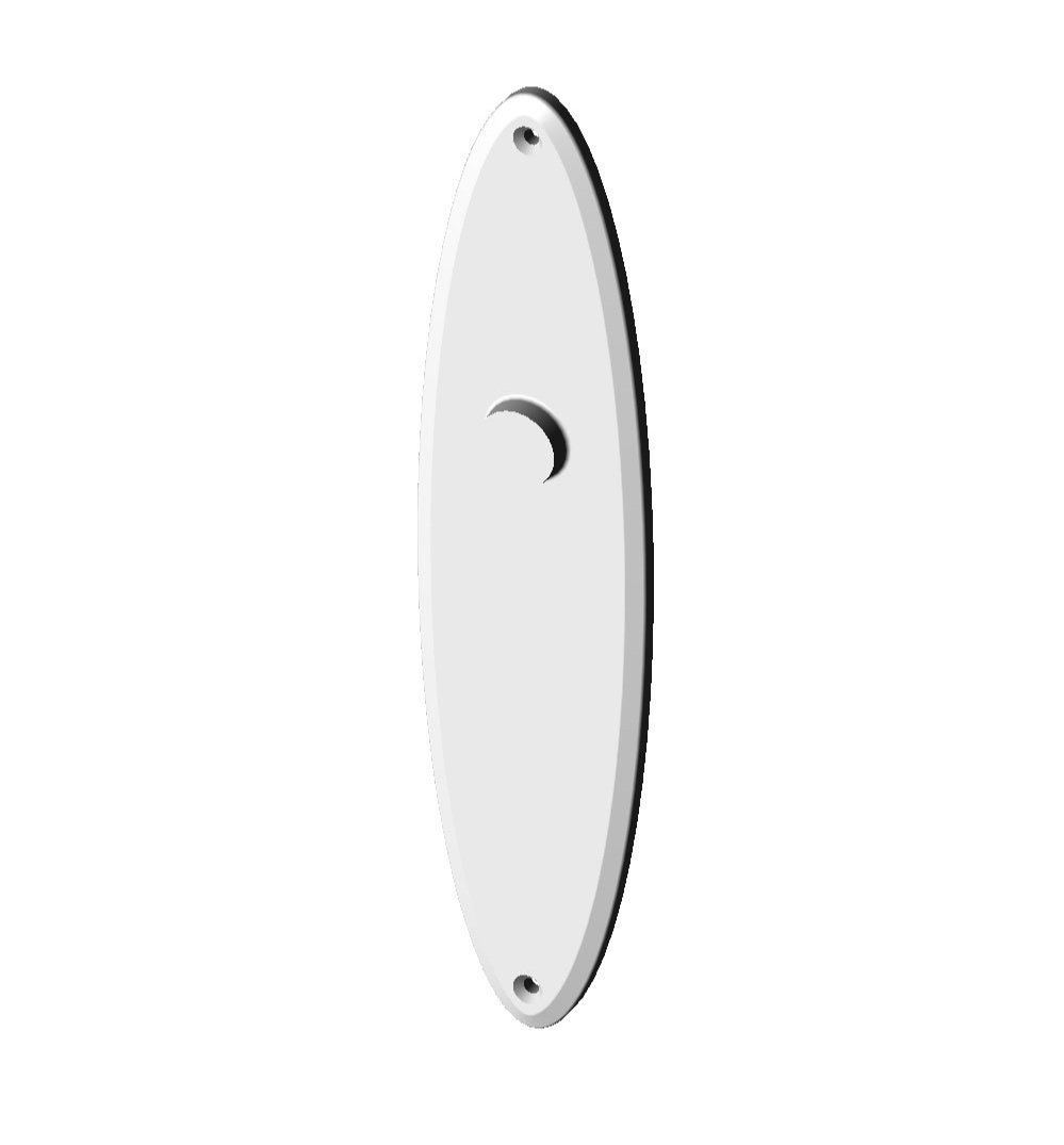MP-OP812 Oval Plate with Profile Cylinder Cut Out