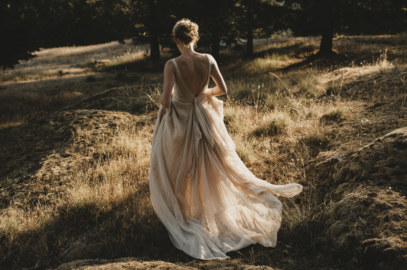 Their wedding was earthy and elegant, inspired by the natural beauty of the...