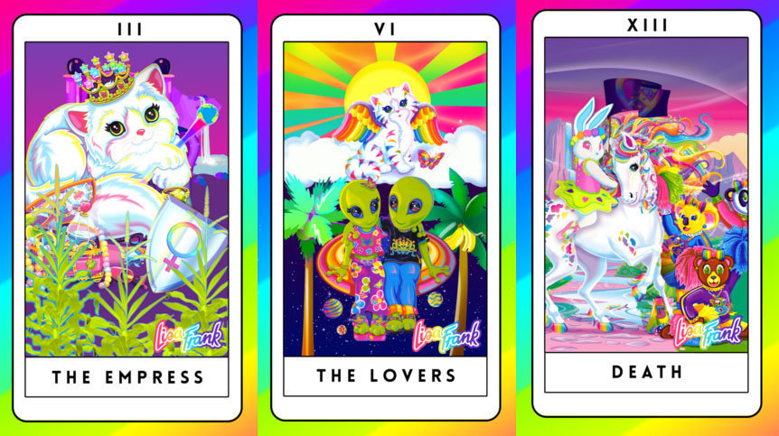 This Unofficial Lisa Frank Tarot Deck Mixes Past & Present.