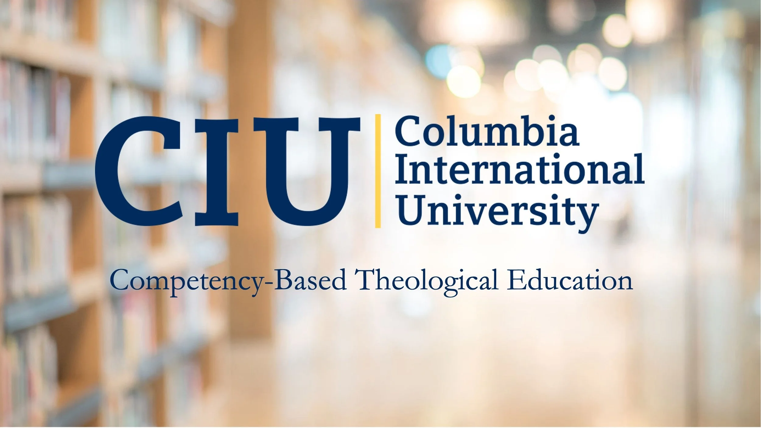 Competency Based Theological Education