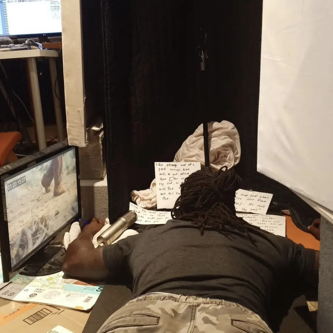 Into the work — recording with the microphone