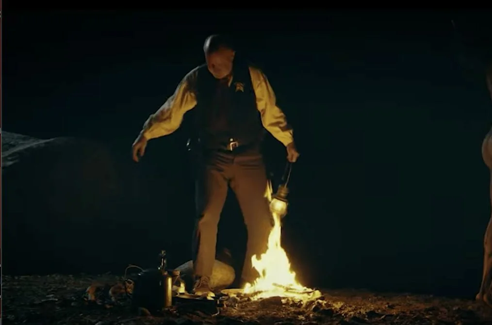 The slave catcher, by firelight