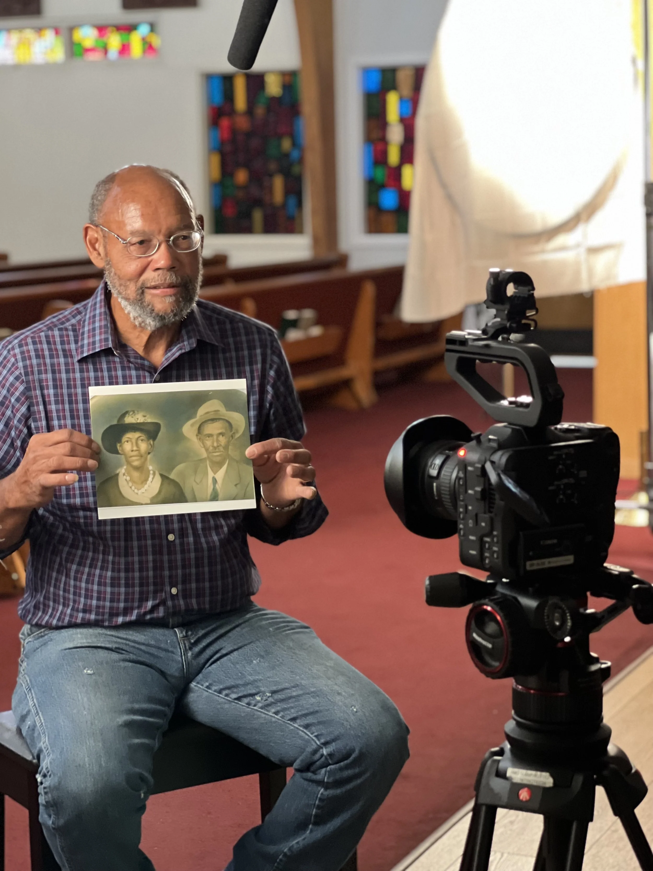 Filming a RISE oral history