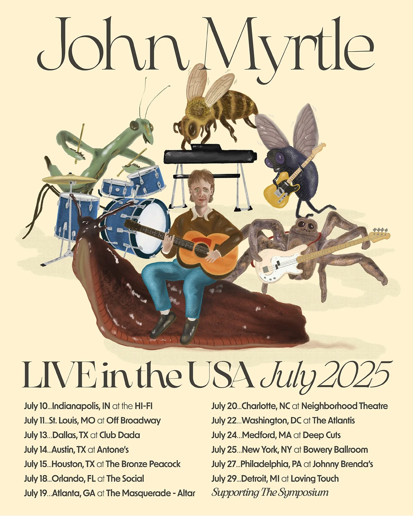John Myrtle Live in the USA July 2025 poster