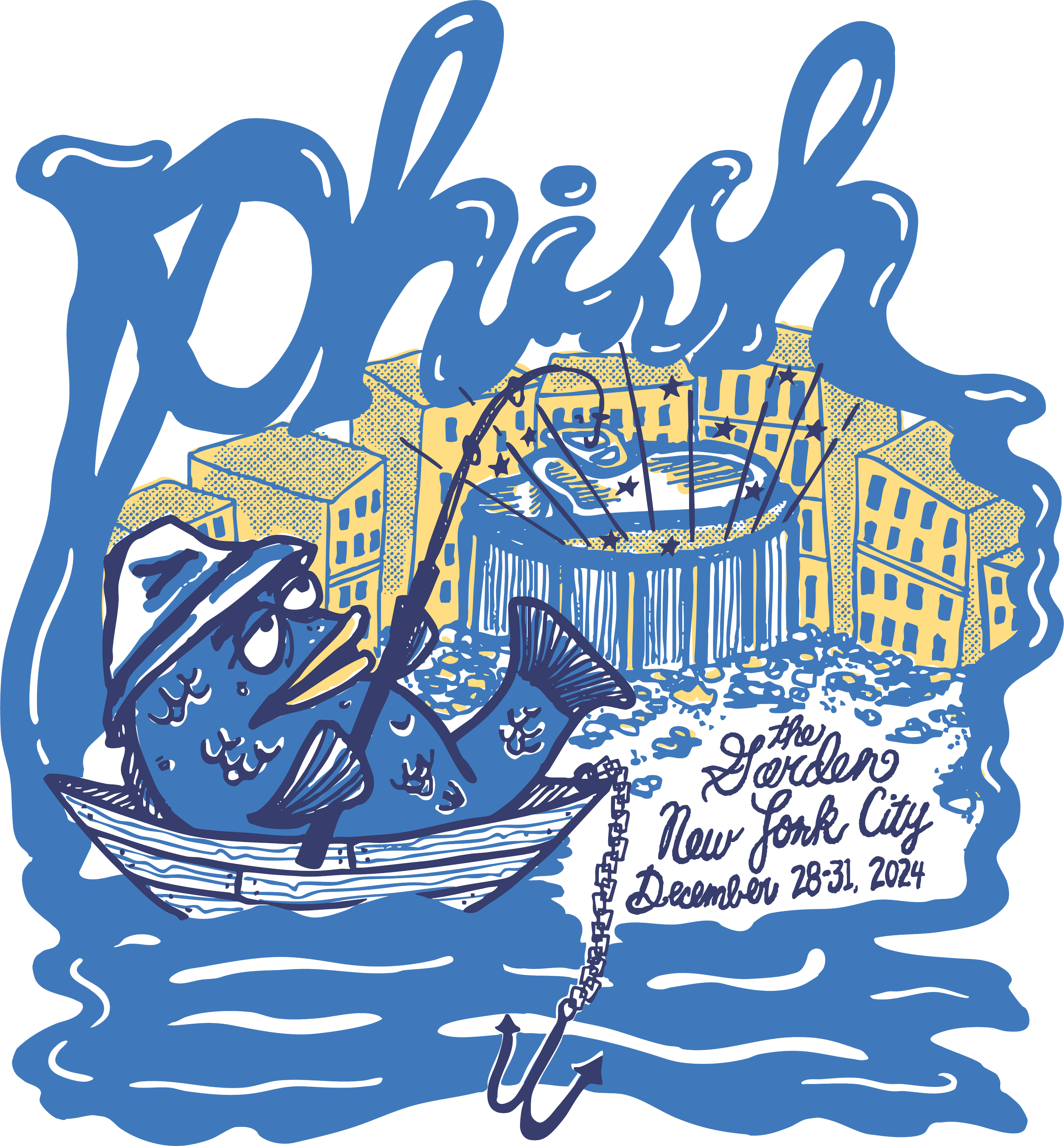 Phish at Madison Square Garden illustration