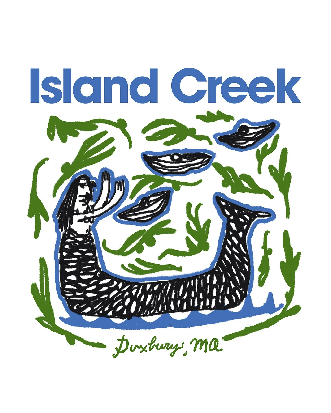 Island Creek Duxbury MA illustration