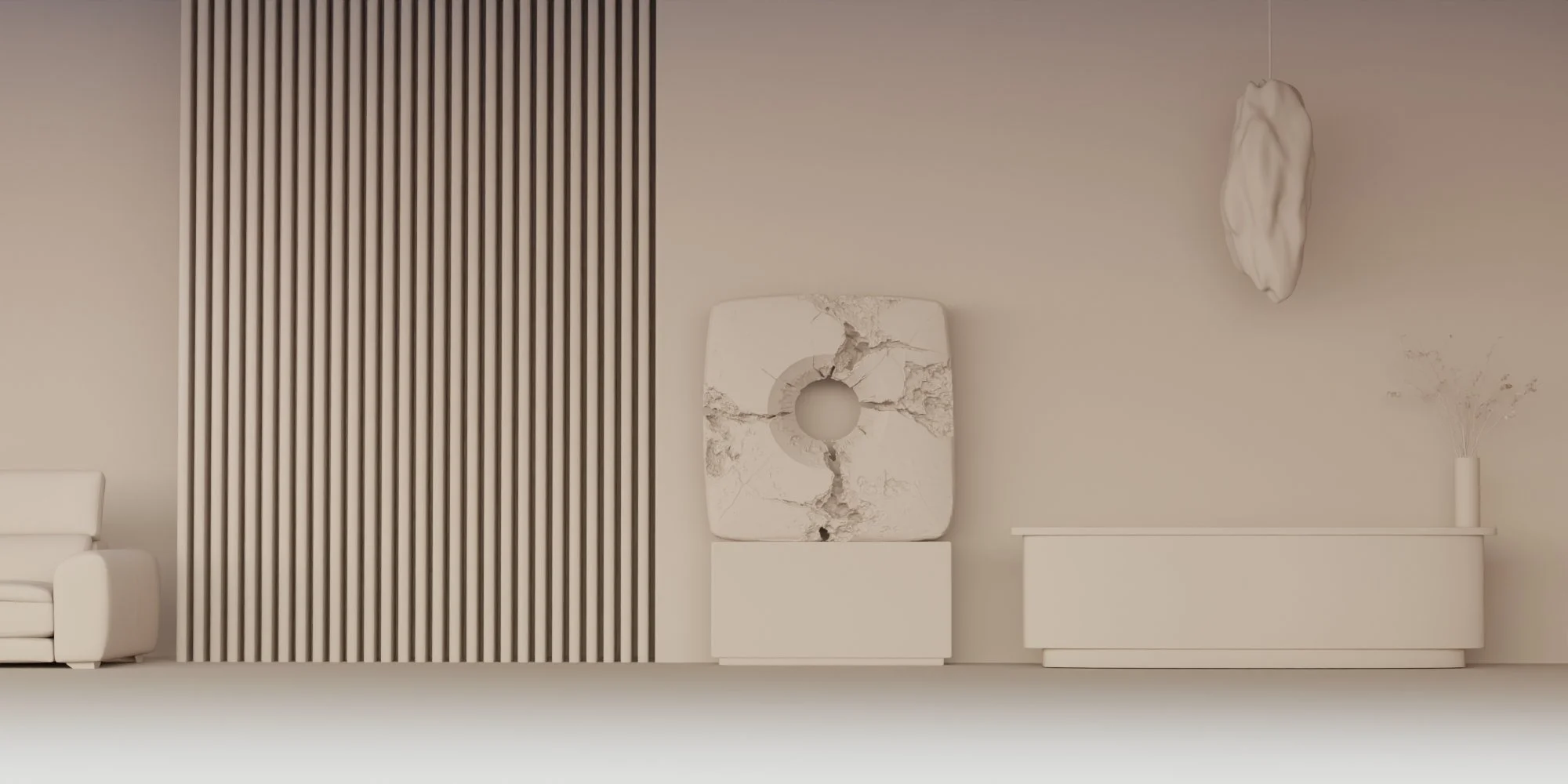 3D Architectural Clay Simulation