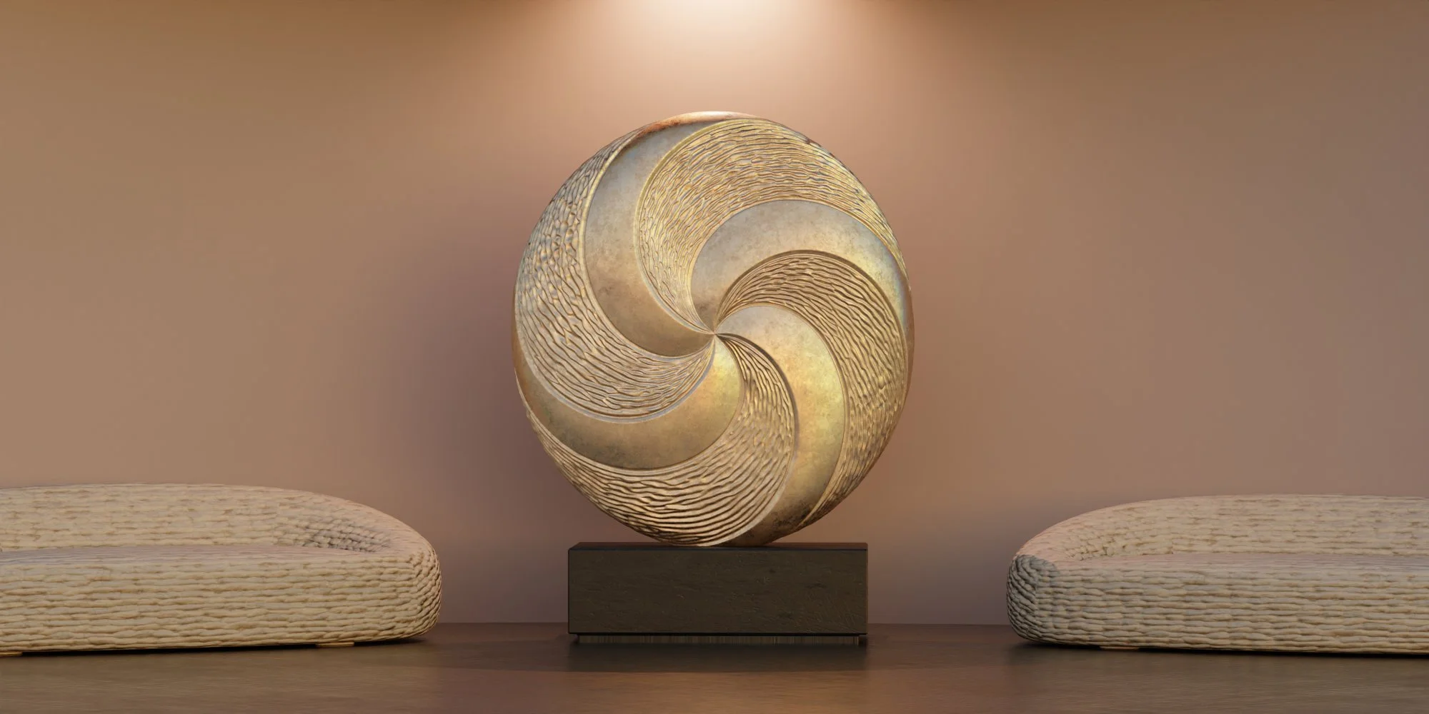Finished Bronze & Material Render
