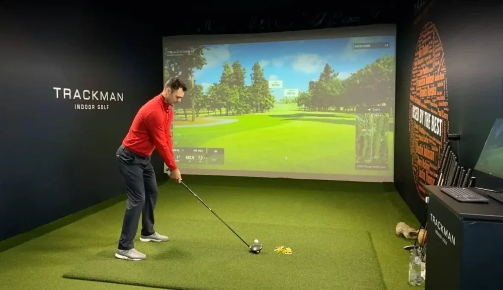 TrackMan golf simulator