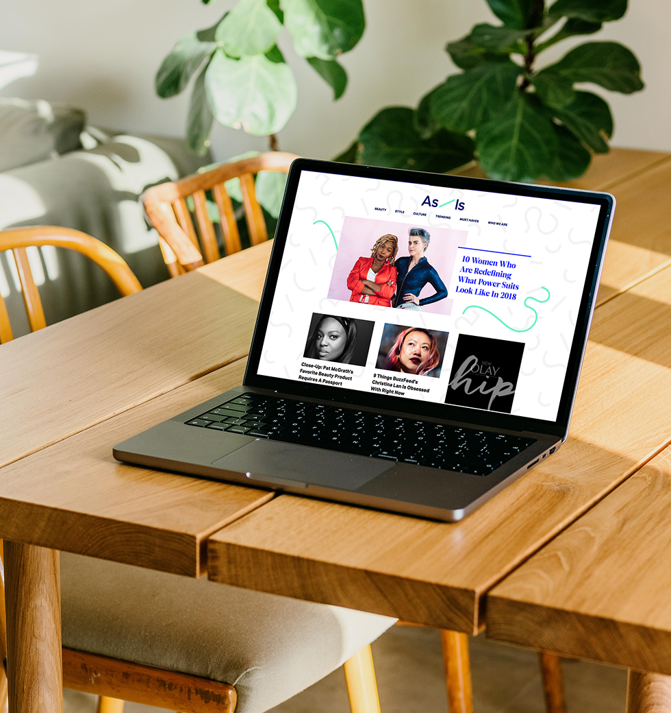 As/Is on a laptop