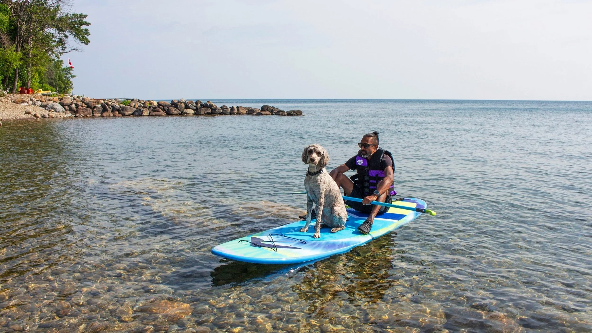 Pulse SUP community member enjoying a paddle board adventure
