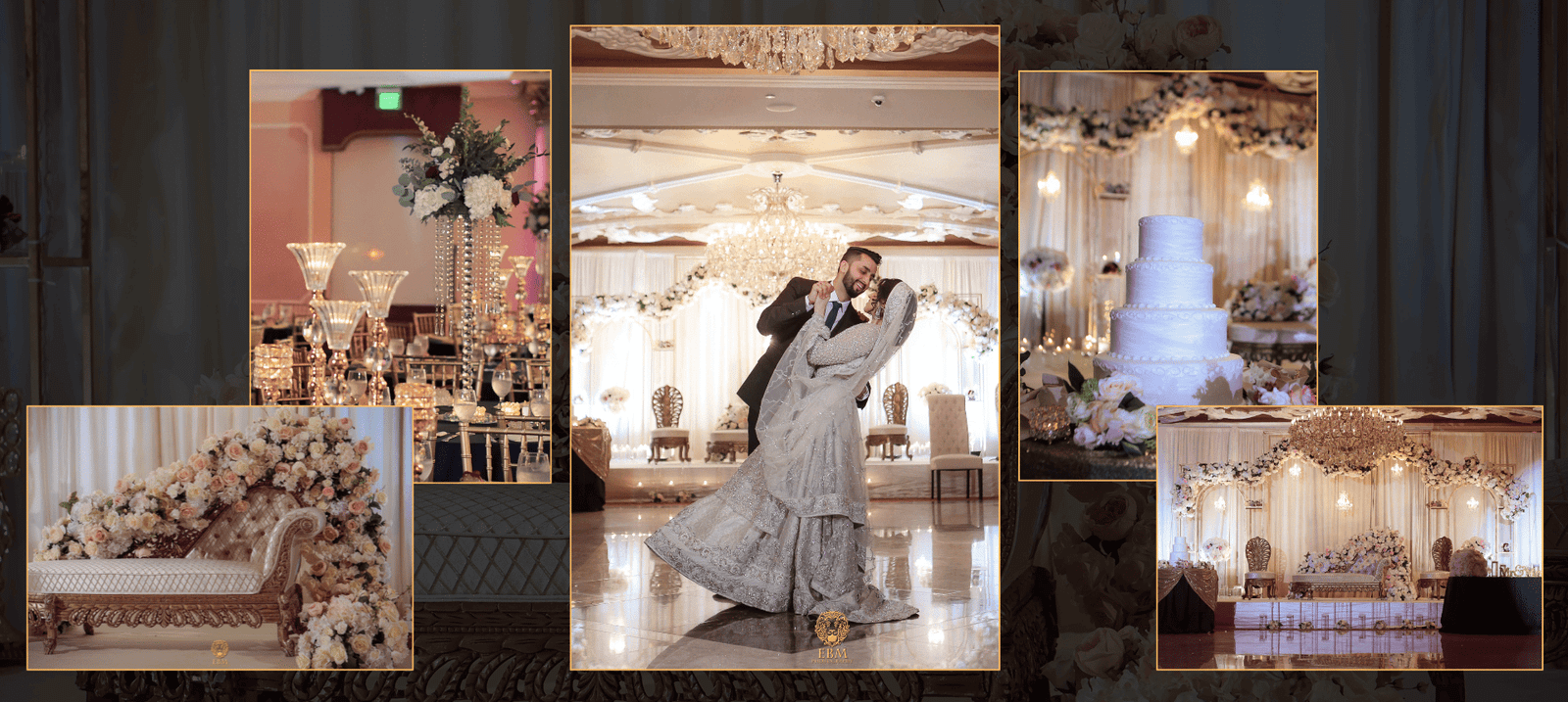 Wedding décor and floral design portfolio collage 11 by Aisha’s Wedding Decor