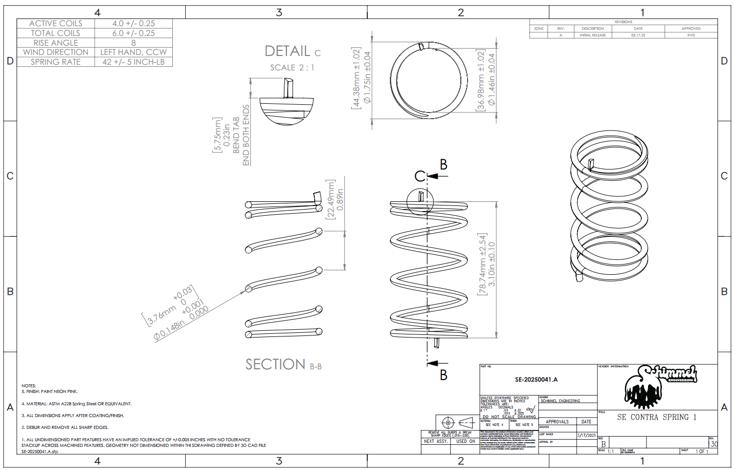 CVT contra spring mirror-wind reverse engineering, design intent extraction