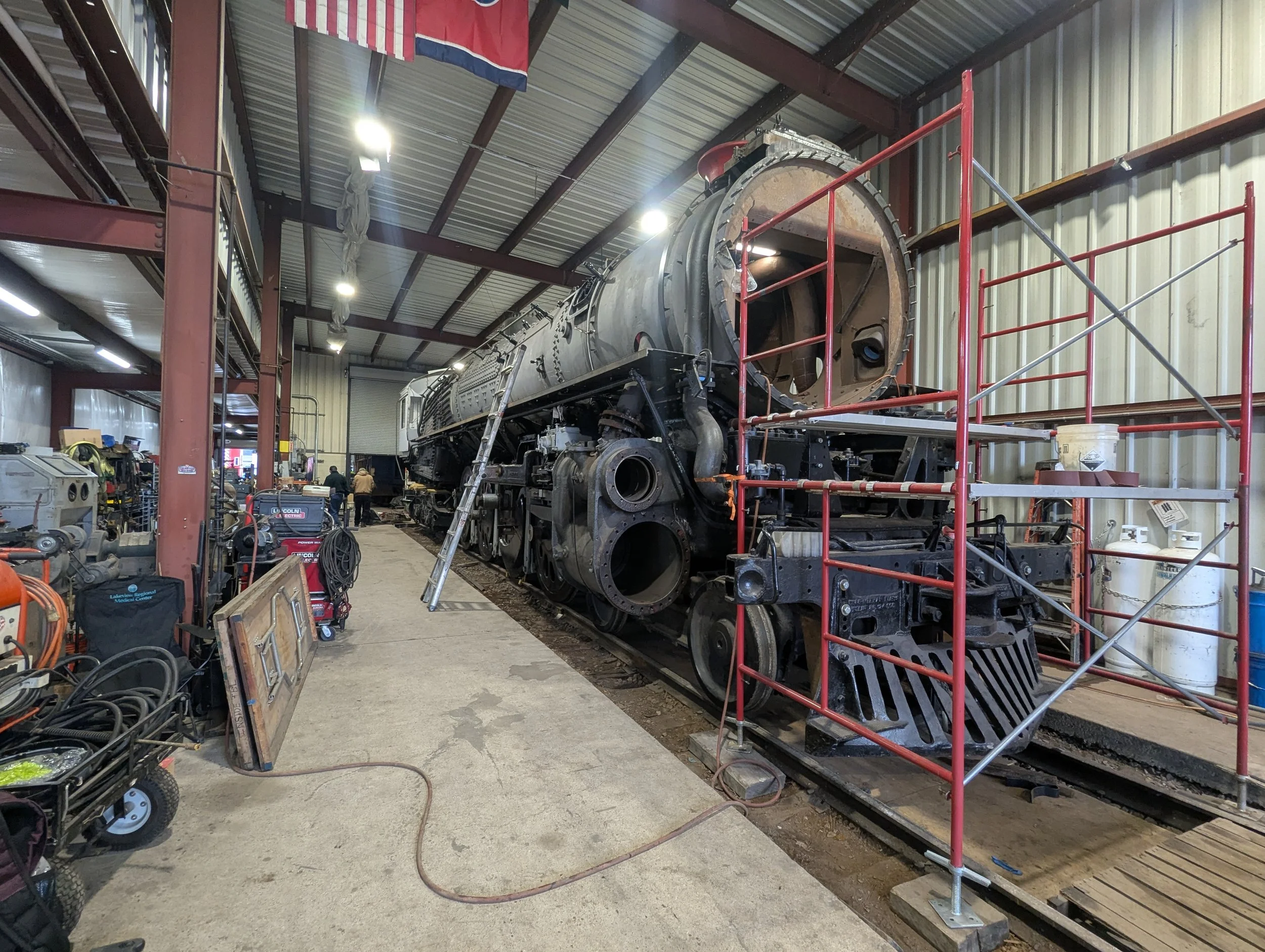 NC&StL No. 576 — Nashville's historic steam locomotive being restored by the Nashville Steam Preservation Society