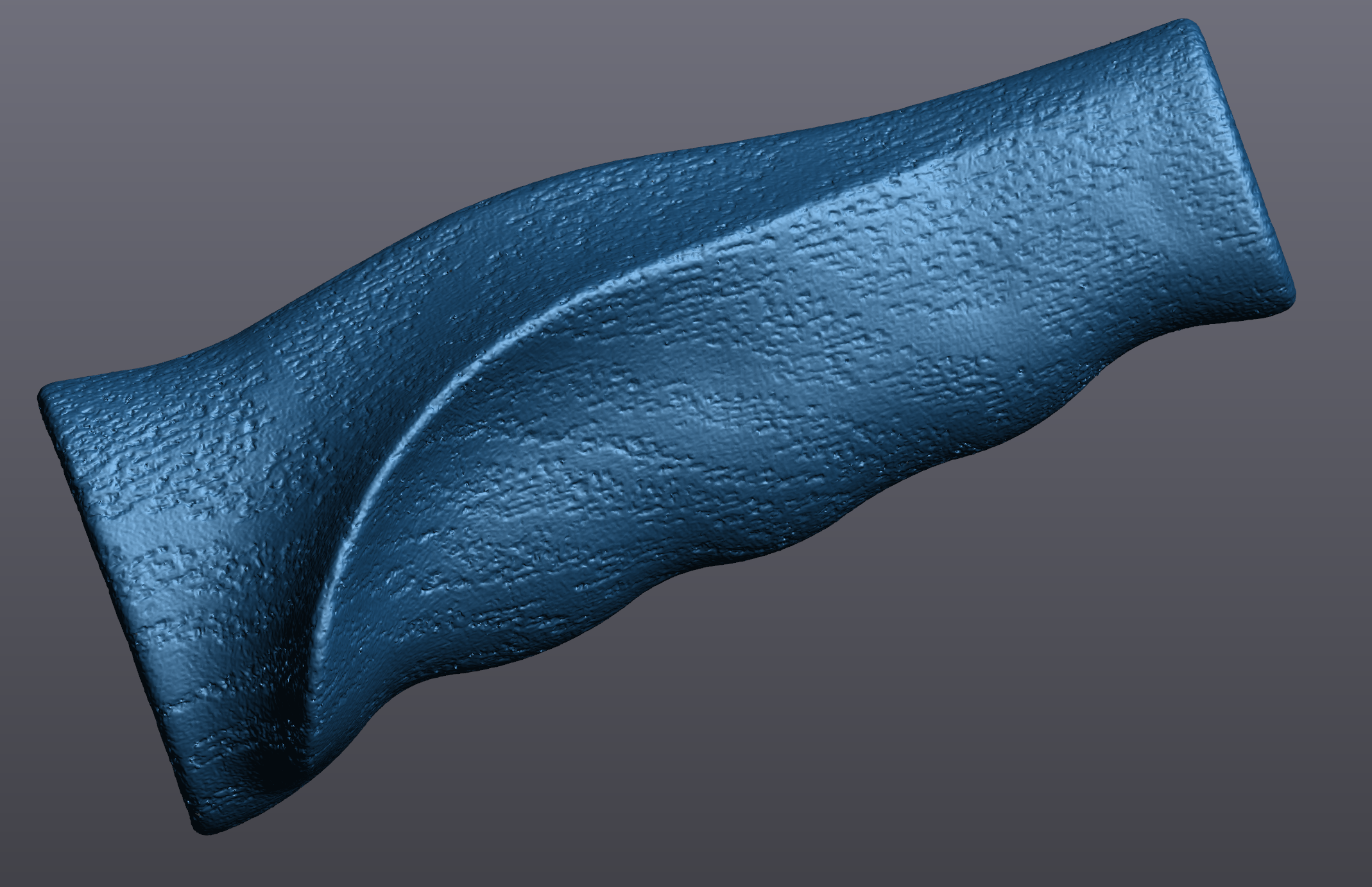Textured surface capture on a scanned grip component