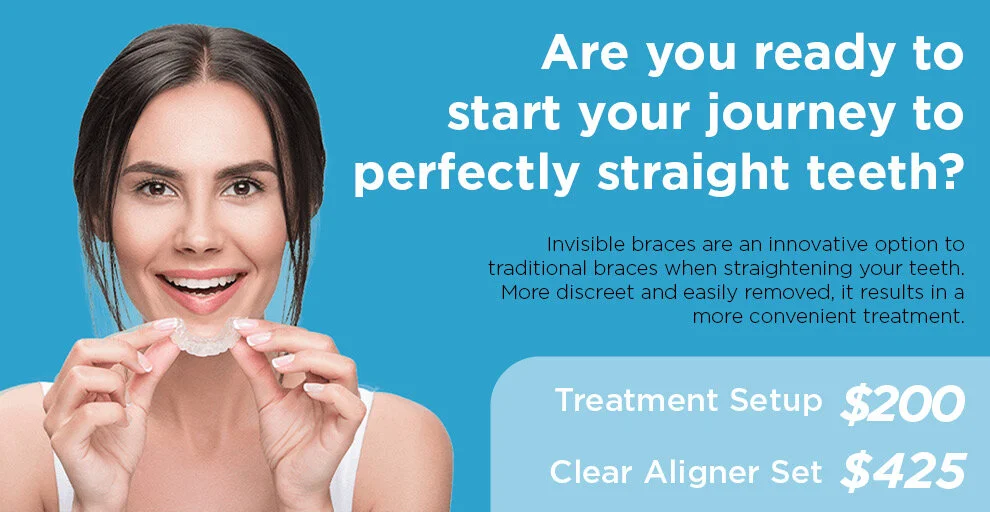 Straighten your teeth with Invisible Braces