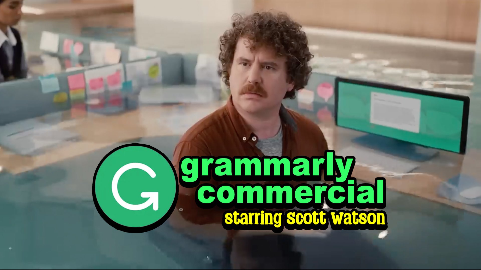 Scott Watson in Grammarly Commercial