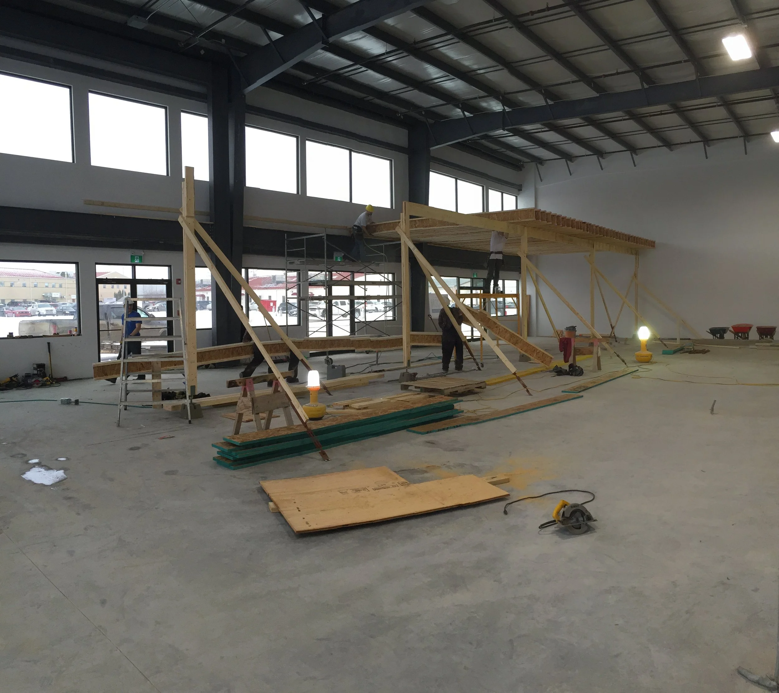 The original construction of Flynn’s Forest before opening in 2016