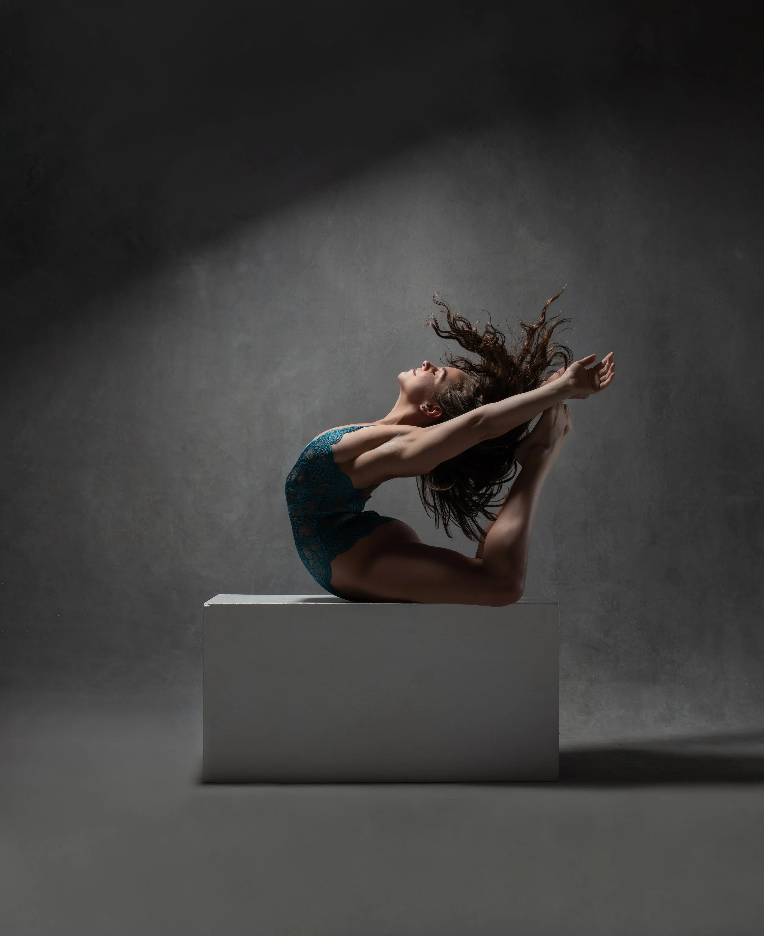 New York contortionist performing on stage
