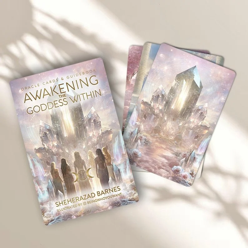 Awakening the Goddess Within guidebook and oracle cards