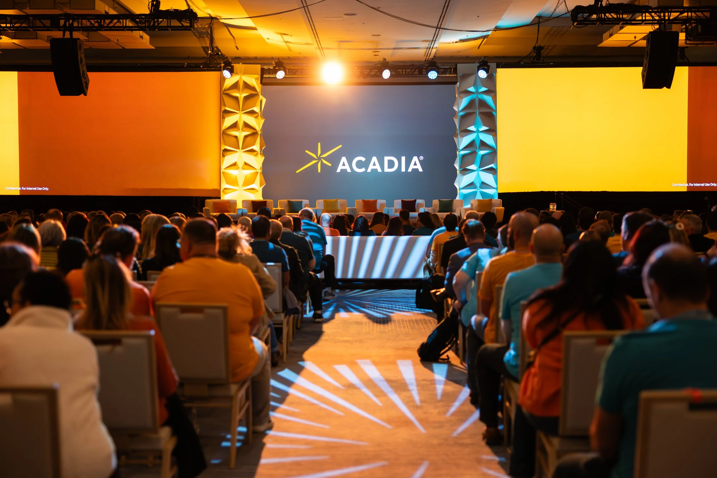 Acadia Pharmaceuticals ACM multi-day coverage and headshot station