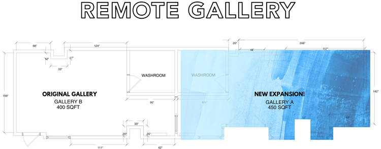 Image Description: A floorplan line drawing of Remote Gallery.
