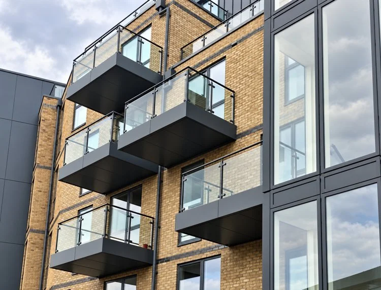Glass balcony installations
