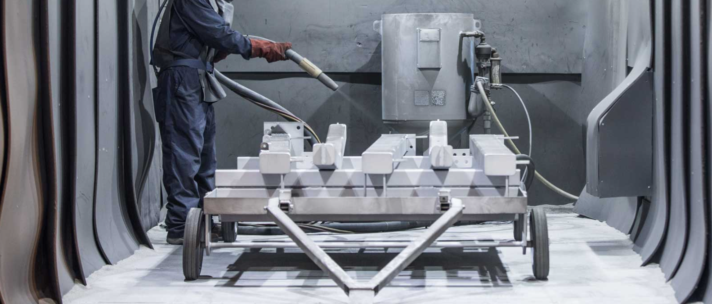 Powder coating process
