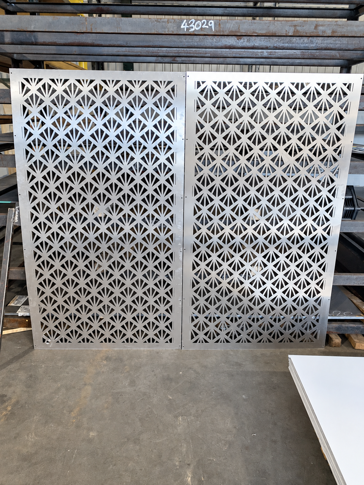 Decorative perforated metalwork