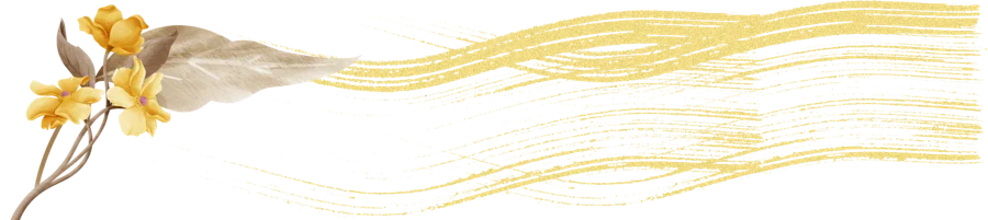 Gold flower divider