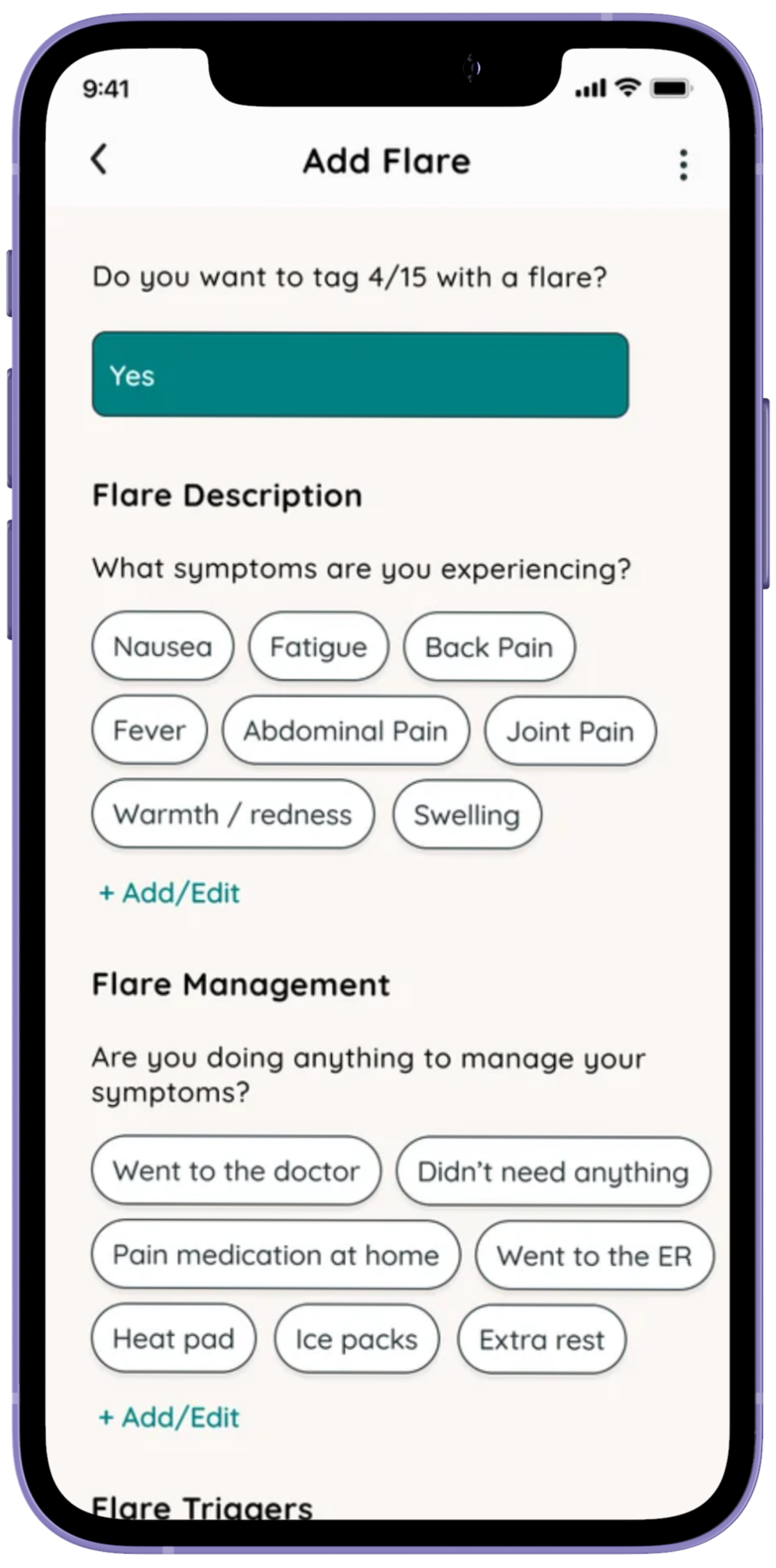 Folia app screen 4