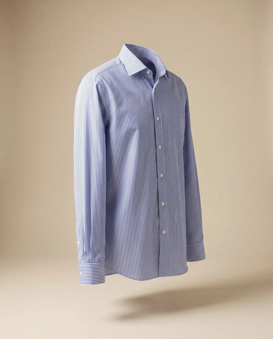 Blue bengal stripe shirt