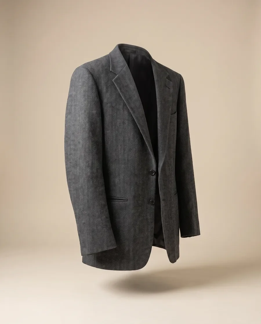 Charcoal herringbone jacket
