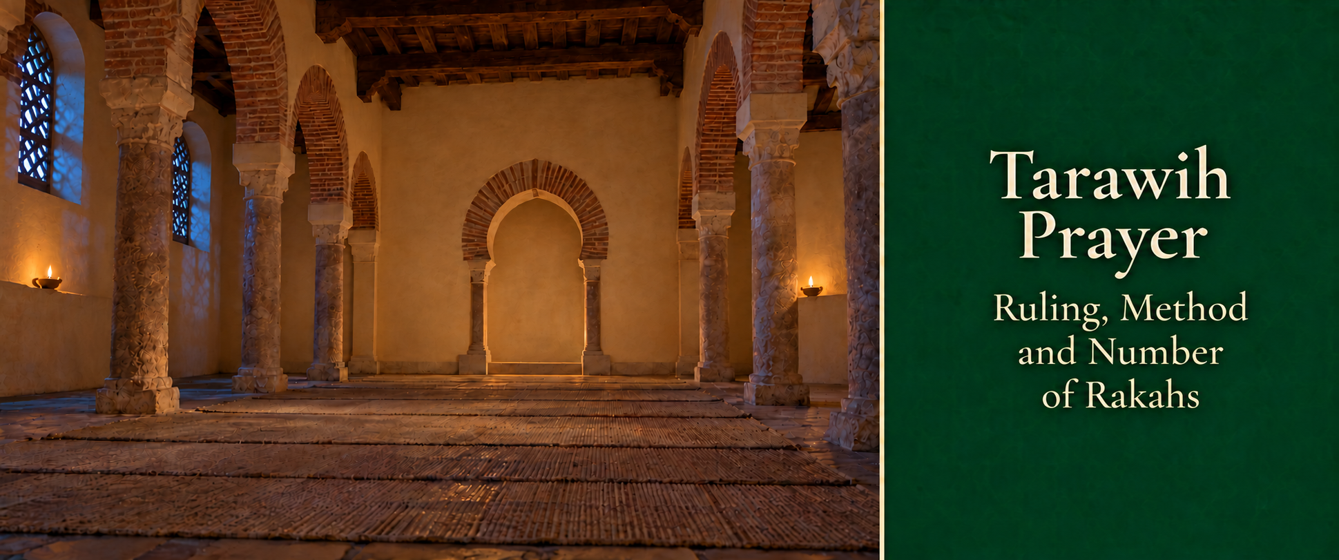 Tarawih prayer in a medieval Andalusian mosque