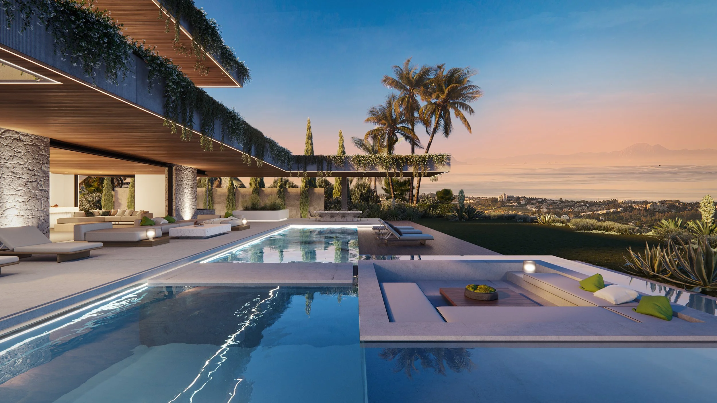 Luxury villa in Marbella with sea views