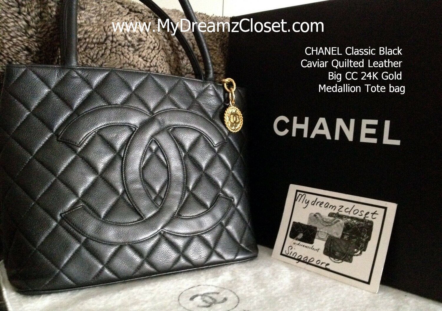 chanel bag with white logo