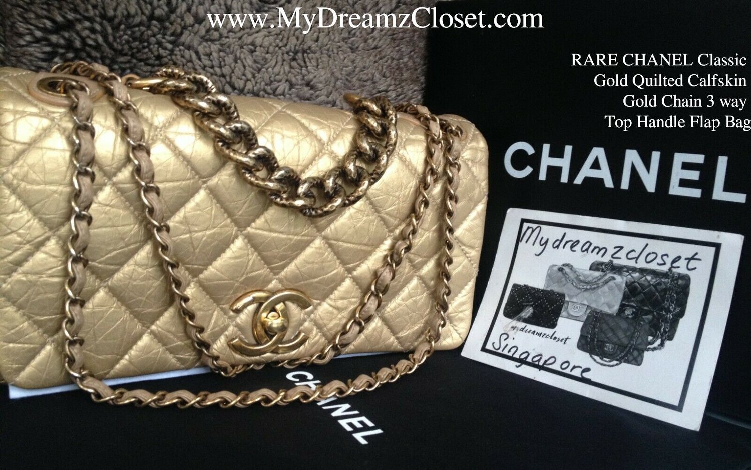 Chanel Calfskin Triple Compartment Flap Bag (SHF-19403) – LuxeDH