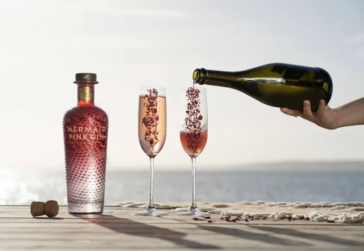 Mermaid Pink Gin by Isle of Wight Distillery