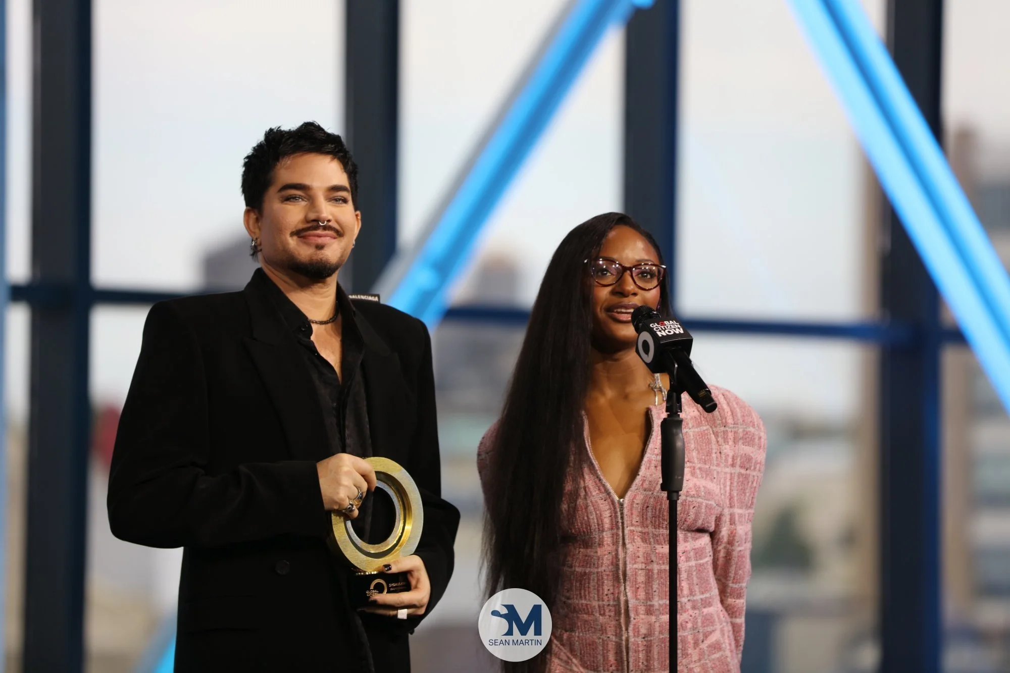 Adam Lambert and Ayra Starr opening Global Citizen NOW: NYC 2026