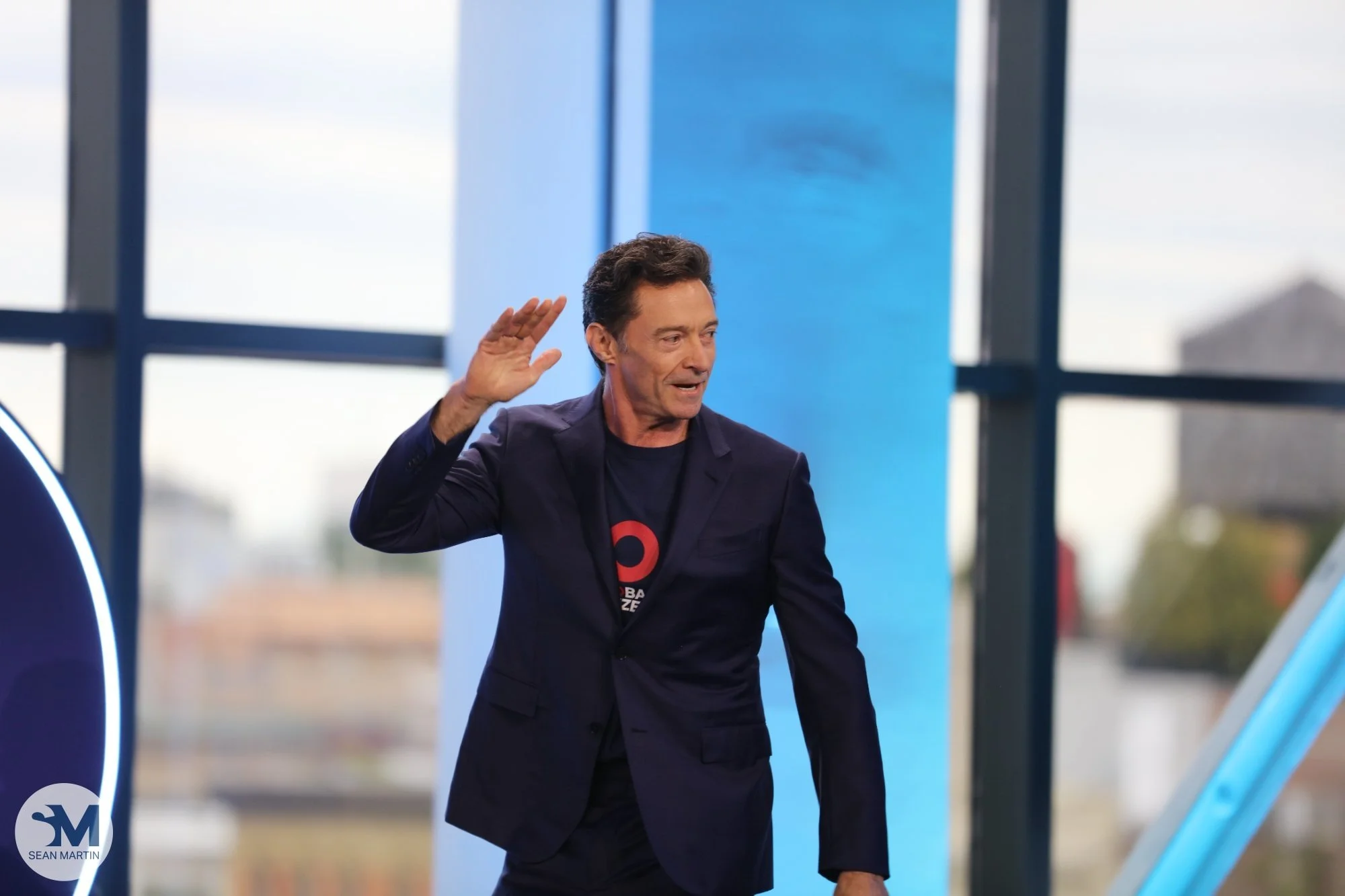 Hugh Jackman taking the stage at Global Citizen NOW: NYC 2026