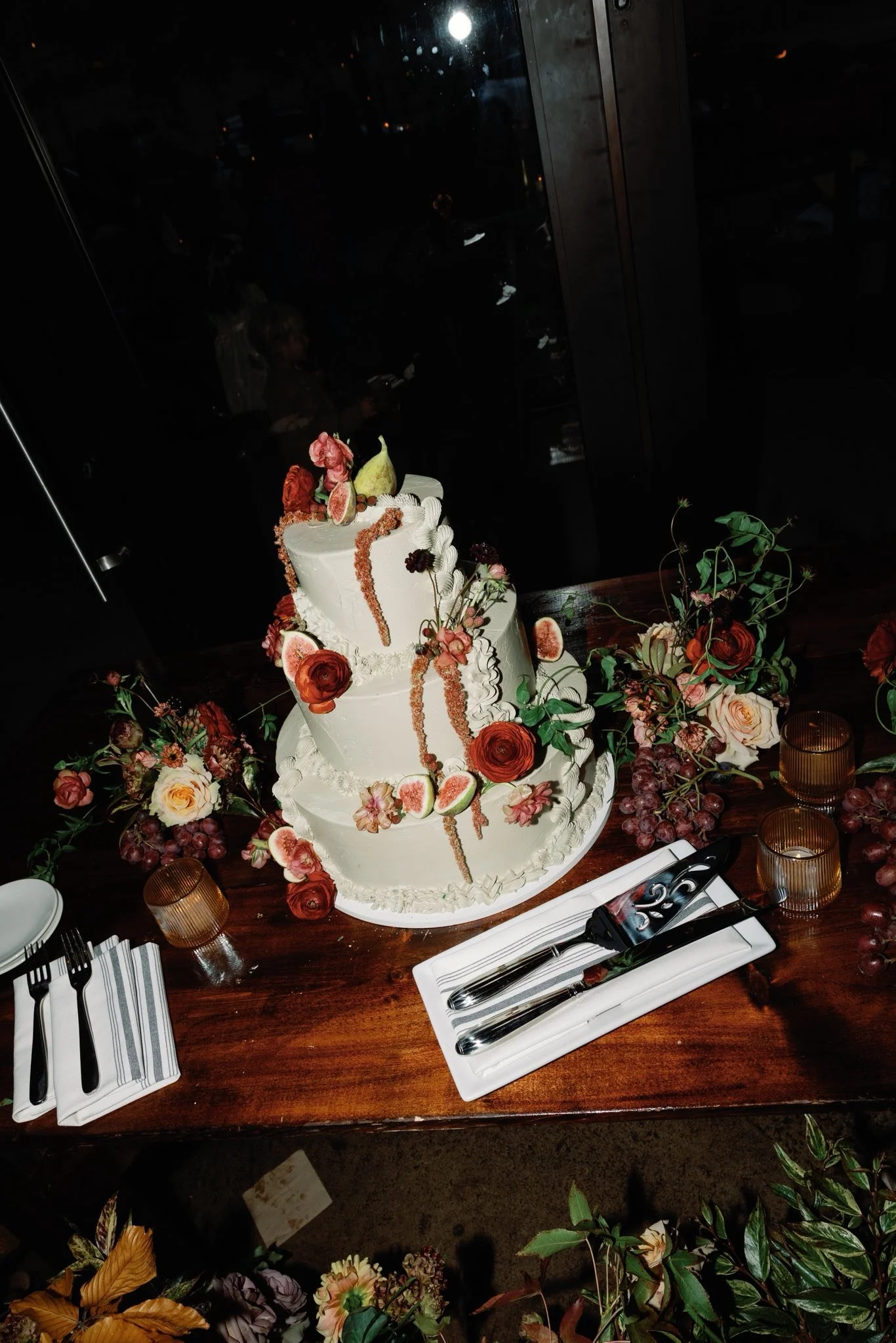 Sweetheart Table with Floral Centerpiece at Wedding Venue