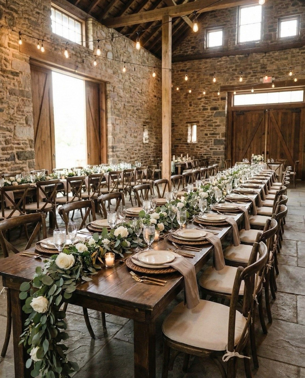 Garden chair rentals for outdoor wedding ceremony