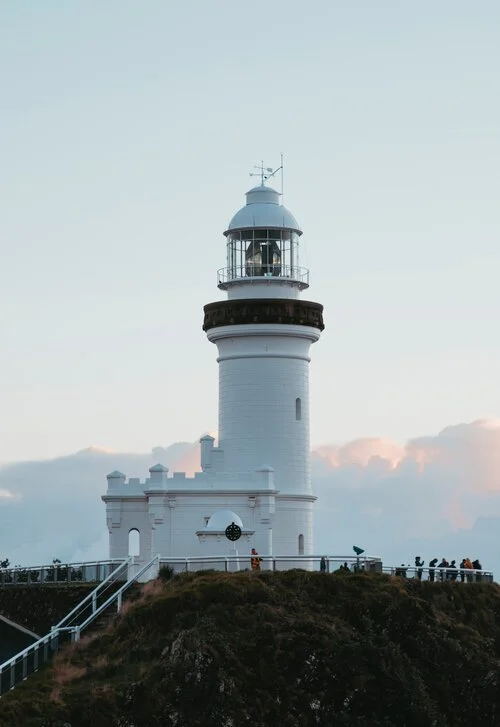 Cape Byron Lighthouse above the Byron Bay coast
