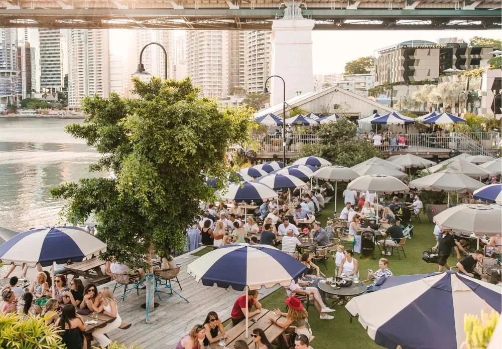 Bucks party group together at a Brisbane brewery