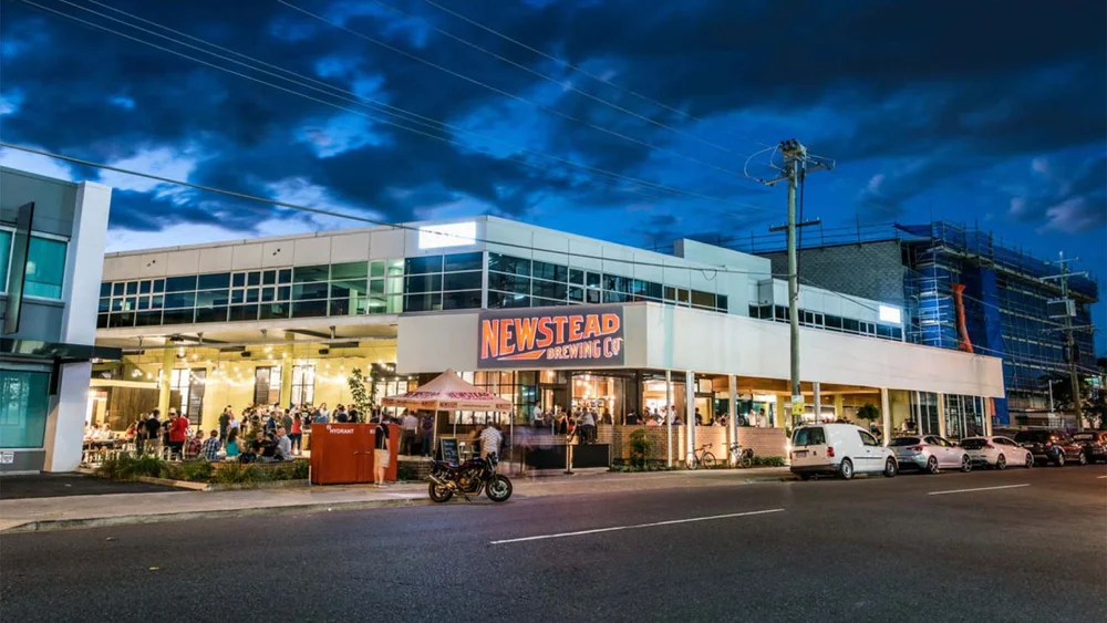 Newstead Brewing Co exterior, Brisbane bucks party brewery precinct