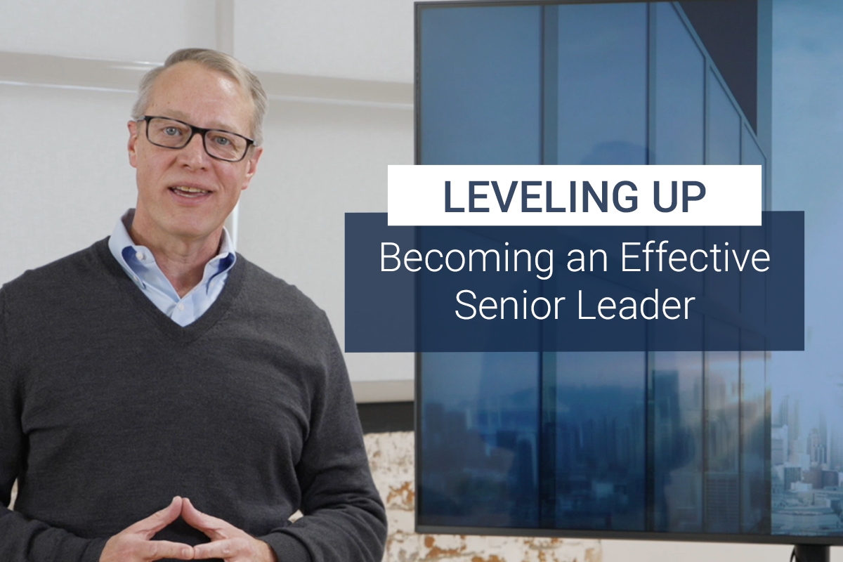 Leveling Up Your Leadership: Becoming an Effective Senior Leader