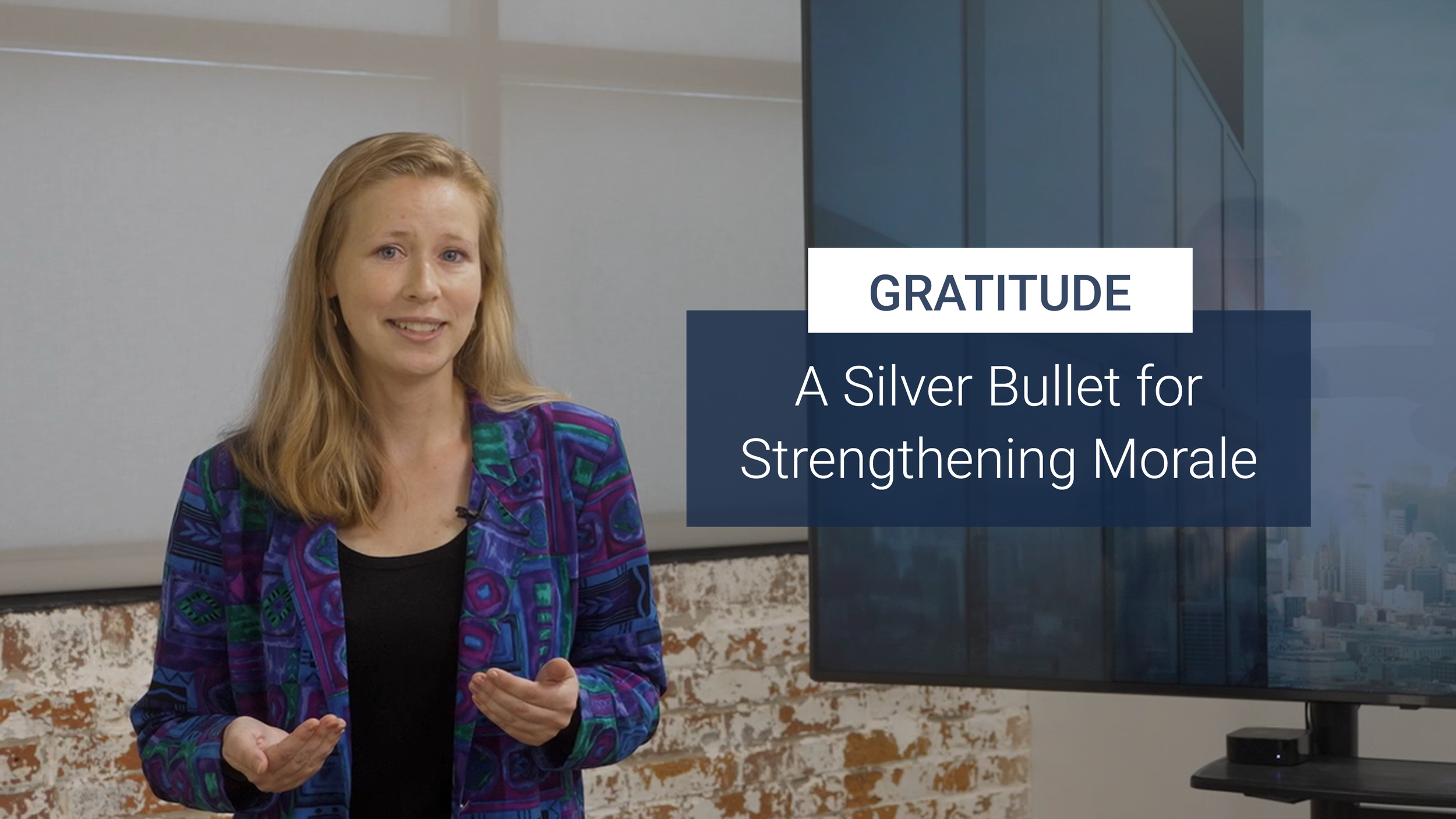 Gratitude: A Silver Bullet for Strengthening Morale