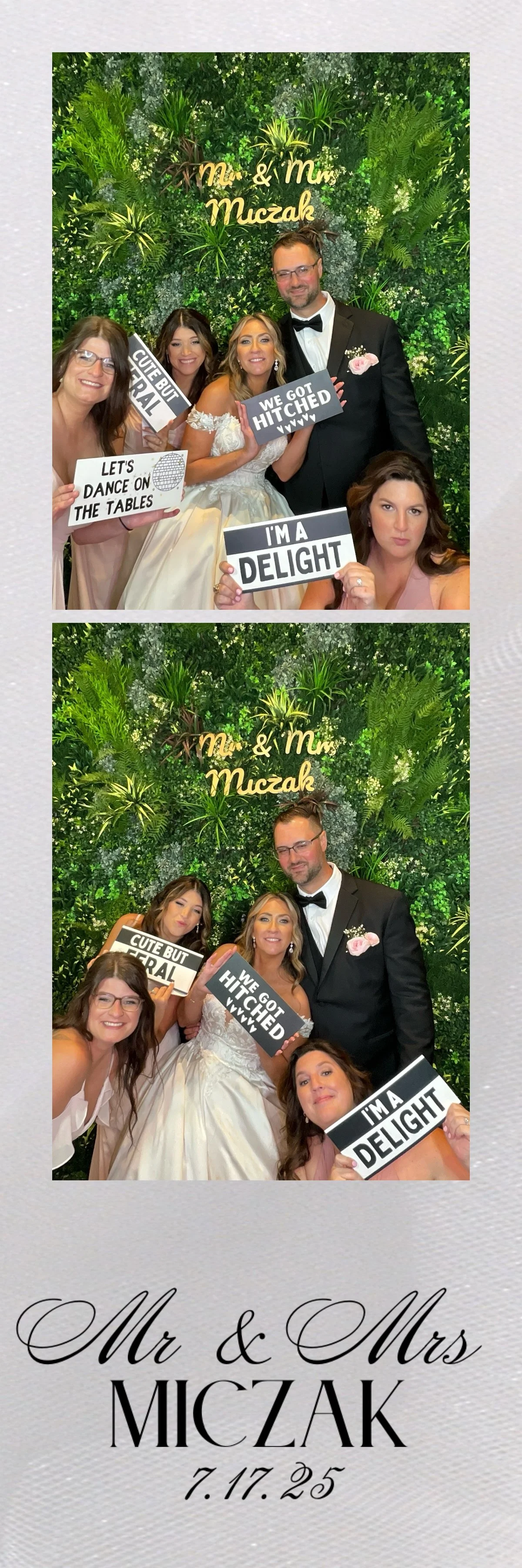 Photo booth lighting and backdrop styling