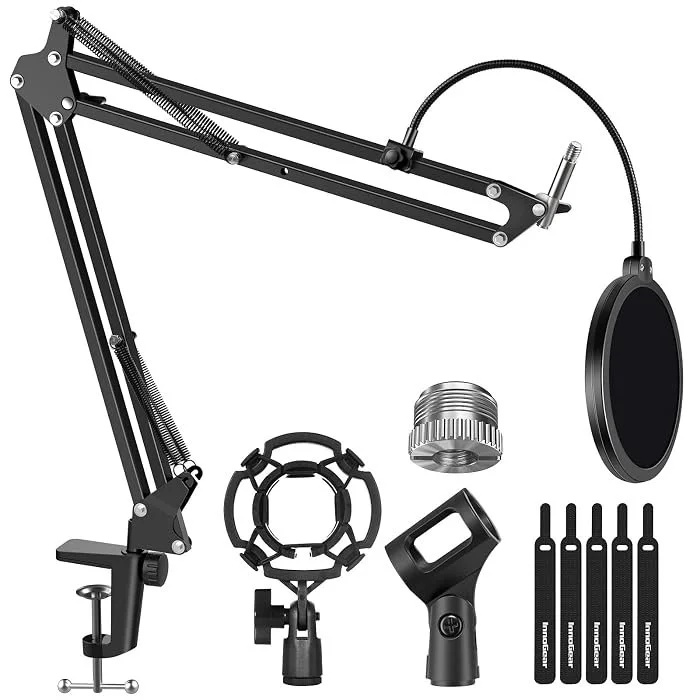 InnoGear Microphone Stand with Pop Filter Bundle