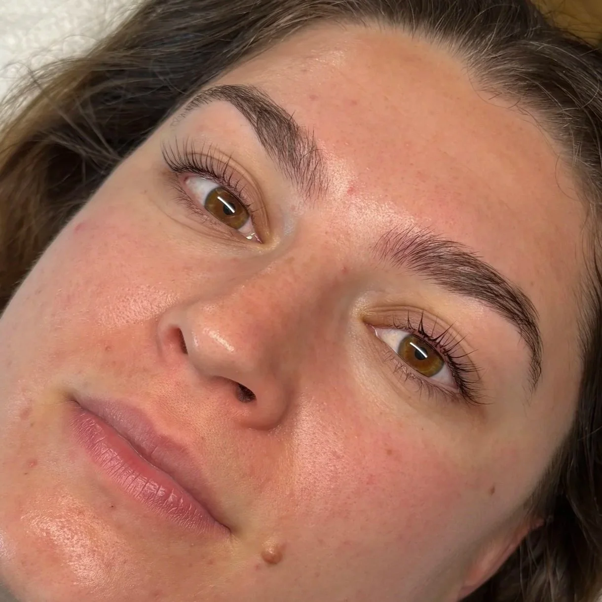 Vegan lash lift result on a real guest.